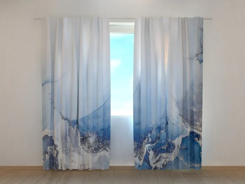 Tende incredibile marmo blu - tende,
