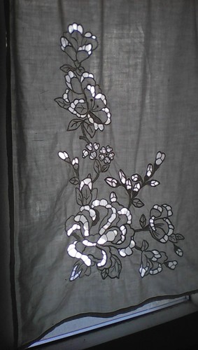 Tende vintage ricamate mano - tende,