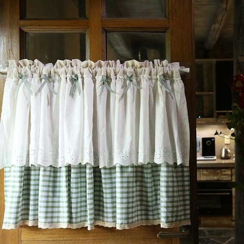 Tende verdi gingham - tende,