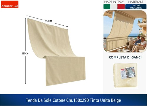 Tenda sole cotone - sole, misto